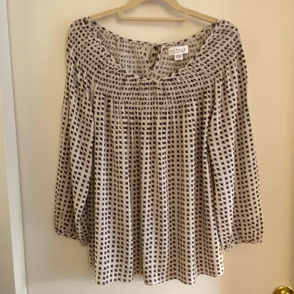 Velvet by Graham & Spencer Tops - Velvet by Graham & Spencer Black and White blouse. Size M.